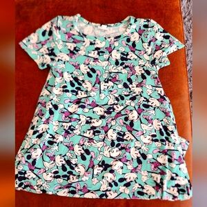 LuLaRoe Vintage Micky Mouse Printed Dress